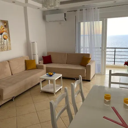 Apartment With Huge Sea View Balcony Sarande Exterior photo